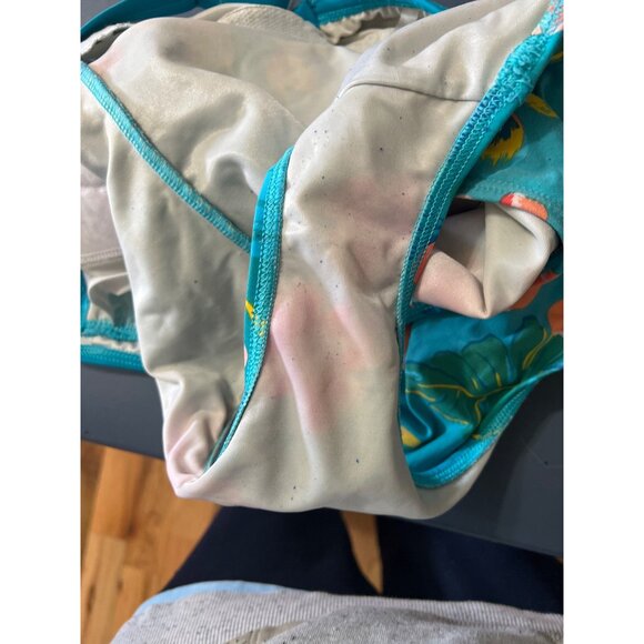 Lands End Girls Floral One-Piece Swimsuit 4 DDD Vacation Resort Beach Cruise - Picture 7 of 9